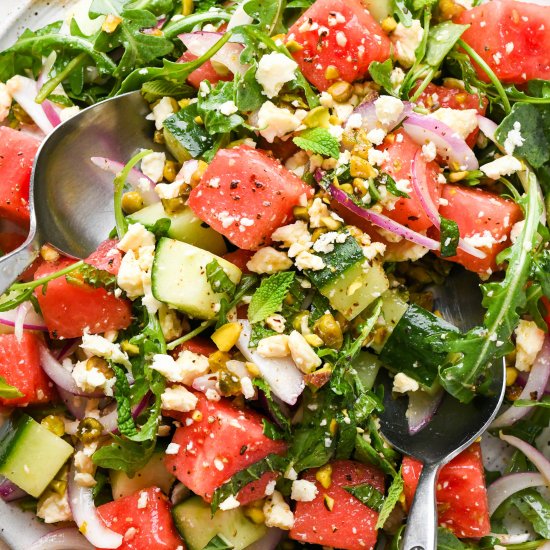 Watermelon Arugula Salad