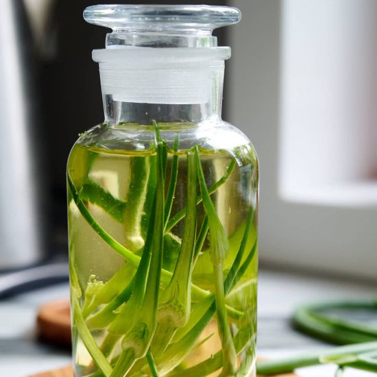 Garlic Scape-Infused Oil