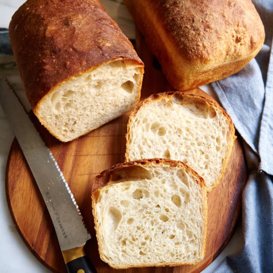 Pan Bread with Sourdough Discard