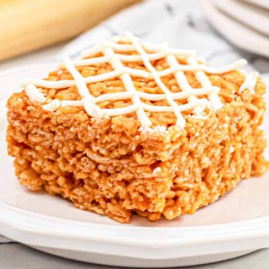 Pumpkin Spice Rice Krispie Treats