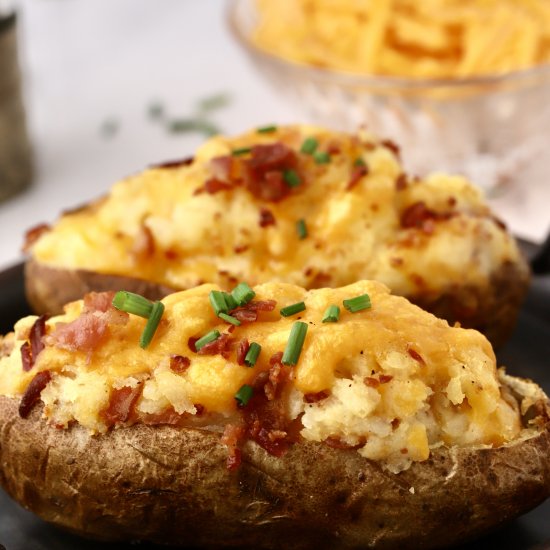 Air Fryer Loaded Twice Baked Potato