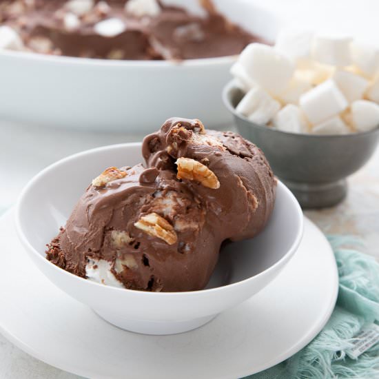 Keto Rocky Road Ice Cream