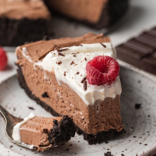 No Bake Chocolate Mousse Cheesecake