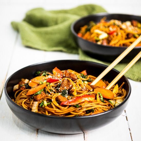 Instant Pot Pork Lo Mein