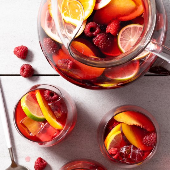 Hibiscus Sangria Cocktail/Mocktail