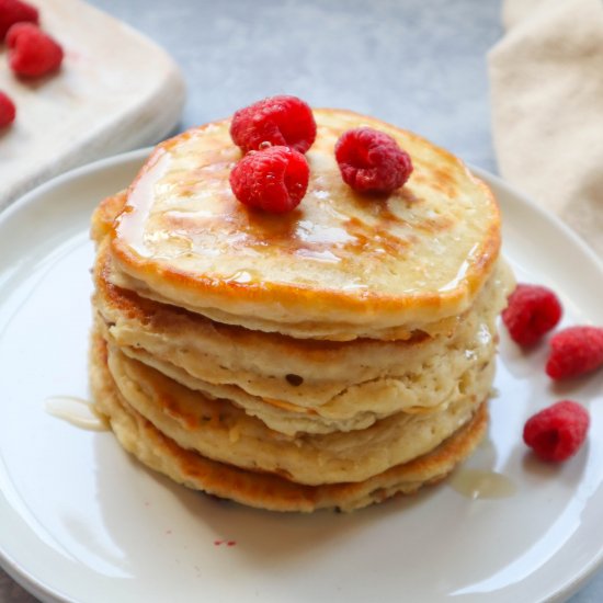 The Fluffiest Oat Milk Pancakes