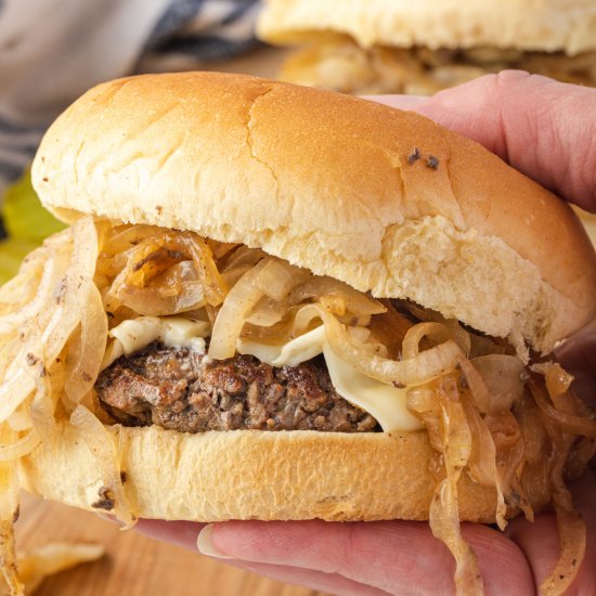 Oklahoma Fried Onion Burger