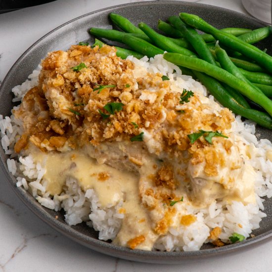 Slow Cooker Ritz Cracker Chicken