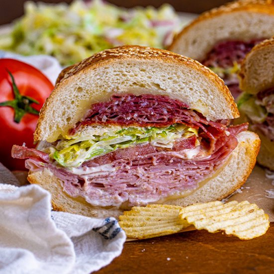 Italian Grinder Sub Sandwiches