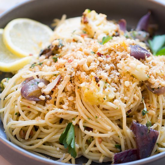 Cauliflower + Pancetta Spaghettini