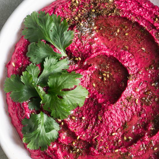 Za’atar Roasted Beet Hummus