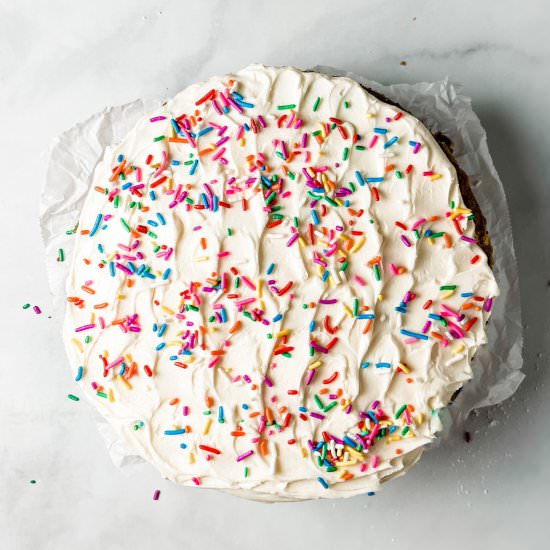 vegan funfetti cake