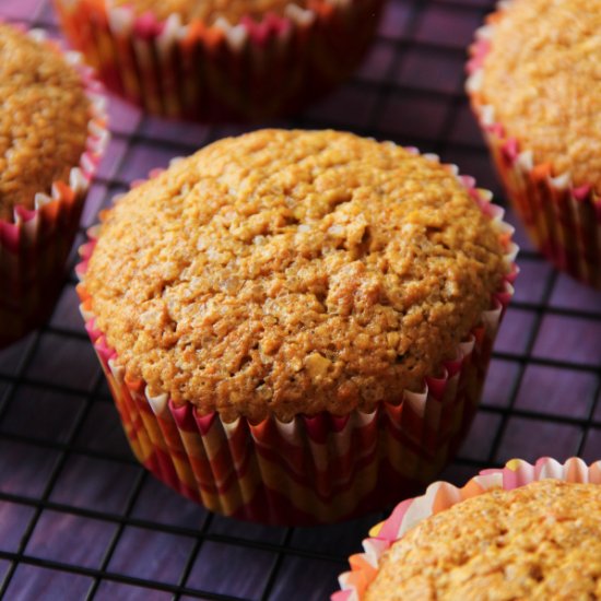 Easy Carrot Oat Muffins