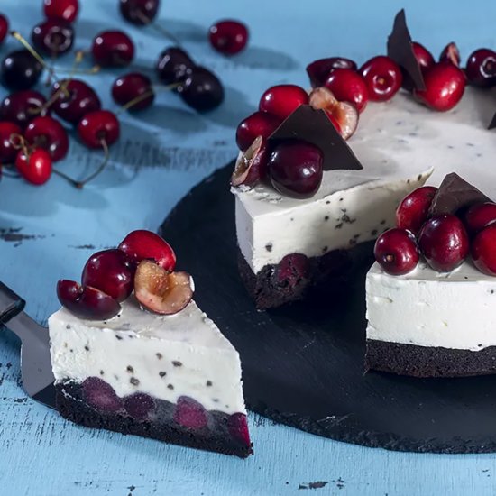 Chocolate Cherry Ice Cream Cake