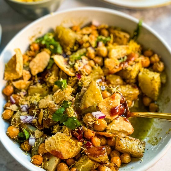 Easy Pani Puri Chaat Salad