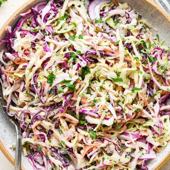 Healthy Whole30 Coleslaw