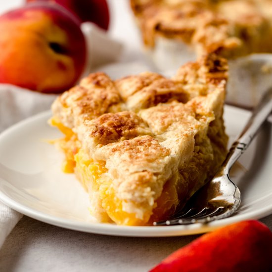 fresh peach pie