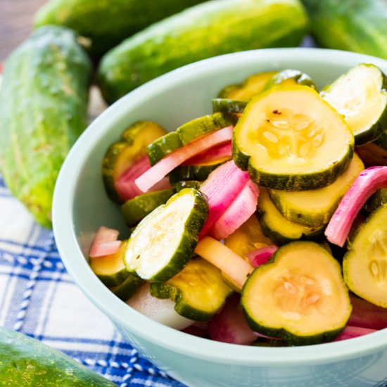 Pickled Cucumbers and Onions