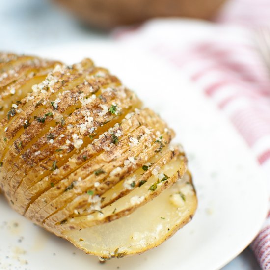 Air Fryer Hasselback Potatoes