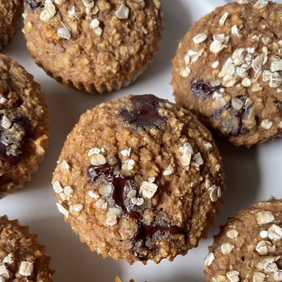 Oatmeal Chocolate Chip Muffins