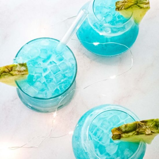 Blue Hawaiian Mocktail