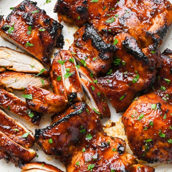 BBQ Chicken Thighs in the Oven