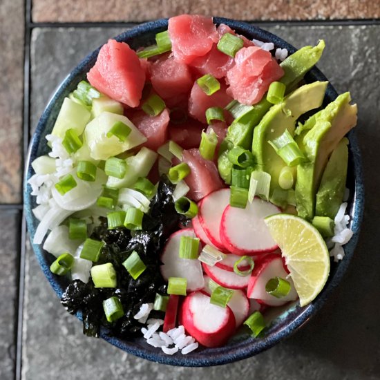 Ahi Tuna Poke Bowls