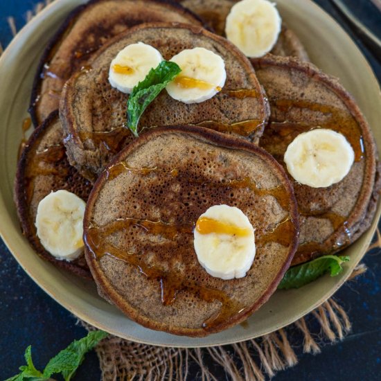 Ragi Banana Pancakes