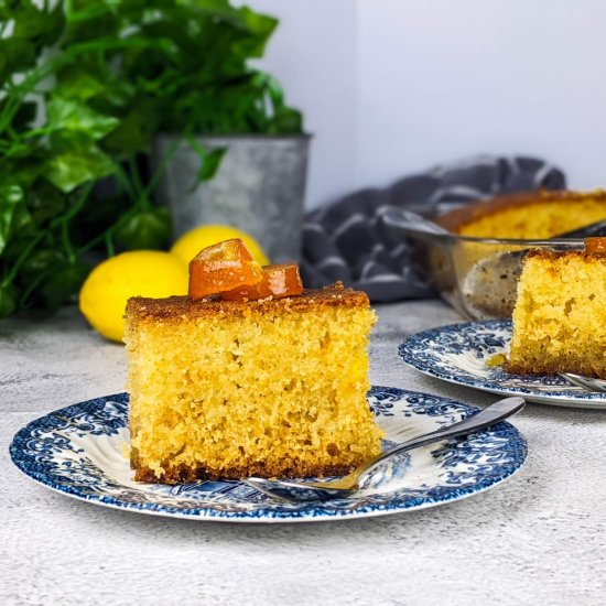 Greek Semolina Flour Cake