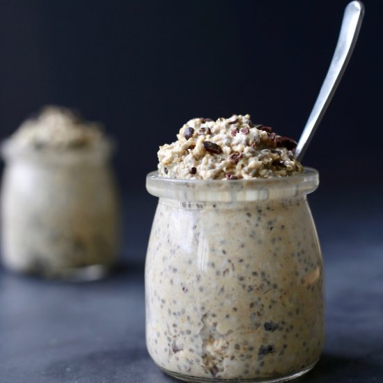 Healthy Cookie Dough Overnight Oats