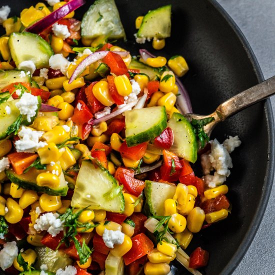 Corn Salad with Lime Dressing