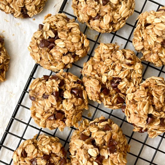 4 Ingredient Banana Oatmeal Cookies