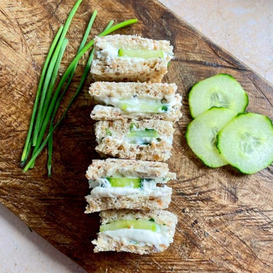 Vegan Cucumber Sandwiches