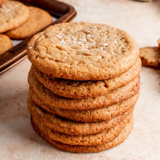 peanut butter miso cookies