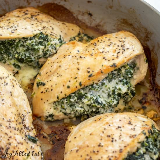 Spinach and Ricotta Stuffed Chicken