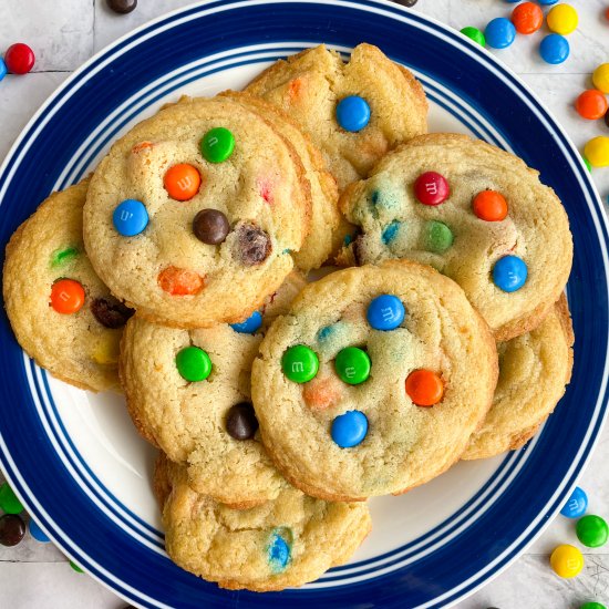 Best Soft M&M Cookies