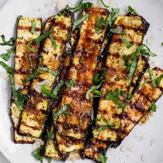 Grilled Zucchini with Parmesan