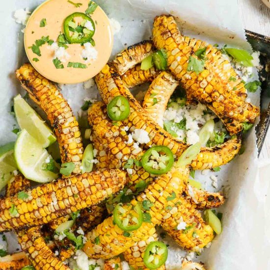 Grilled Corn Ribs