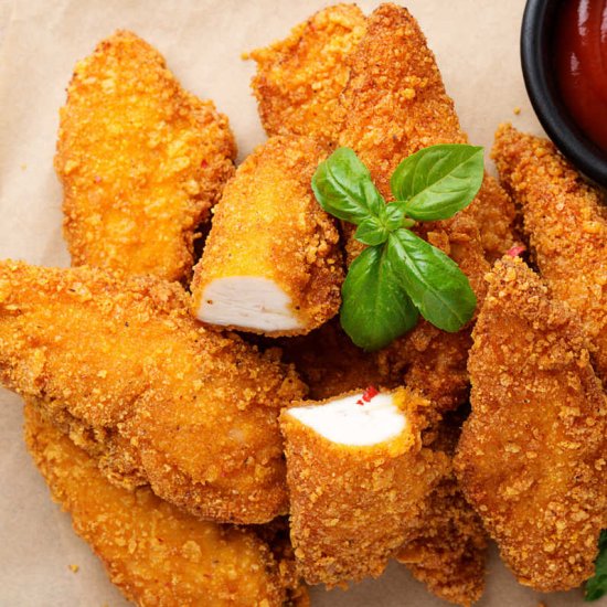 Oven Fried Chicken Fingers