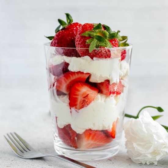 Easy Keto Strawberries And Cream