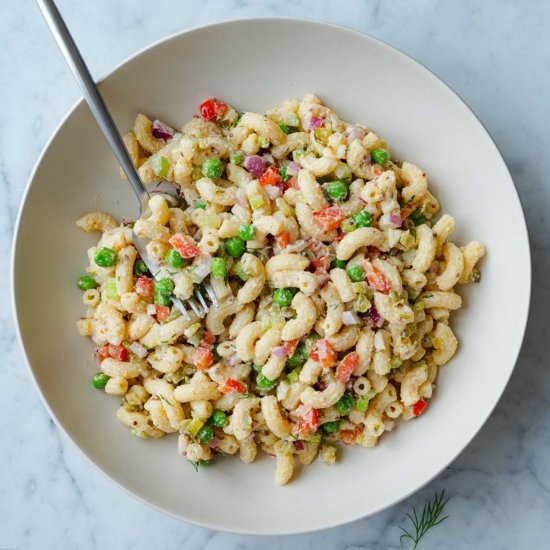 Mayo-Free Vegan Macaroni Salad with