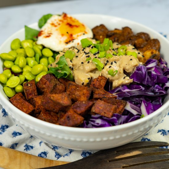 Sautéed Mushrooms Tempeh Salad