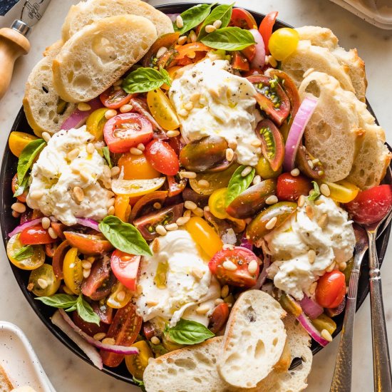 Marinated Tomato Burrata Salad