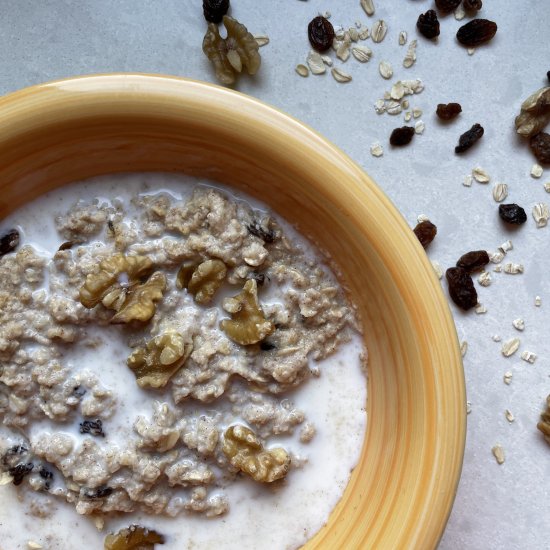 Microwave Egg White Oatmeal