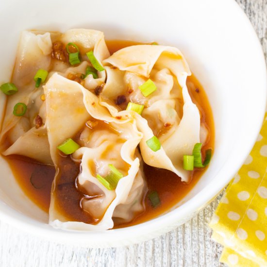 Spicy Pork Wontons