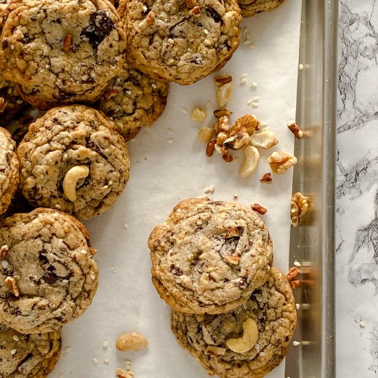 Nutty Chocolate Chip Cookies