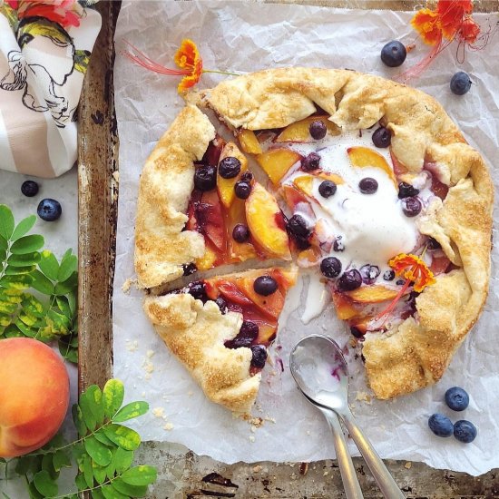 Blueberry Peach Galette