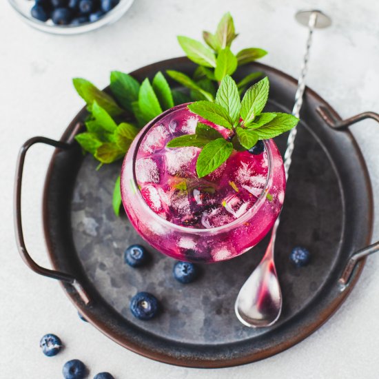 Blueberry Mojito Cocktail