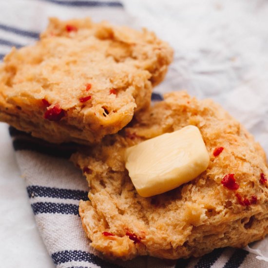 Flaky Pimento & Cheese Biscuits