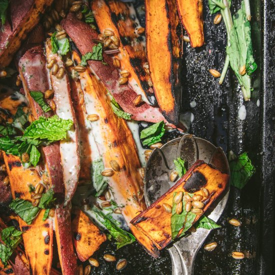 Grilled Sweet Potato Salad